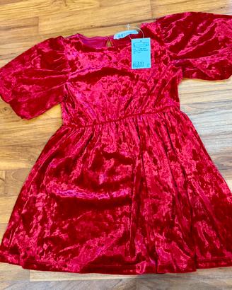 Vestito rosso bambina