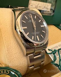 Rolex oyster perpetual blu 124200 nuovo