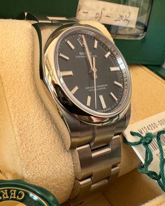 Rolex oyster perpetual blu 124200 nuovo