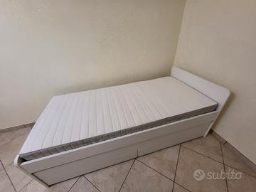 struttura letto + materasso, ritiro a domicilio