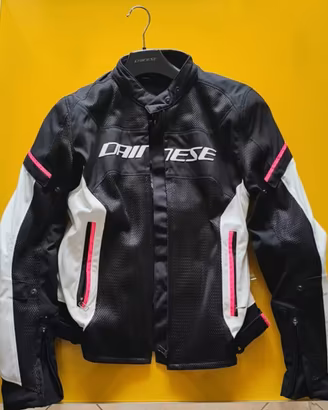 Giacca Moto Dainese Air Frame D1 Nero/Bianco/Rosa