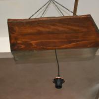 lampadario in legno