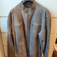 Giacca marrone in vera pelle