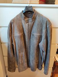 Giacca marrone in vera pelle