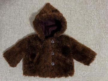 Giacca in pelliccia artificiale 3-6 mesi 60-70 cm