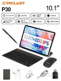Tablet Teclast P30+ tastiera e accessori- NUOVO