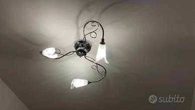 Lampadario a soffitto 3 luci 