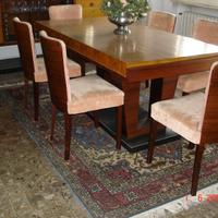 Arredamento completo in acero bianco e palissandro