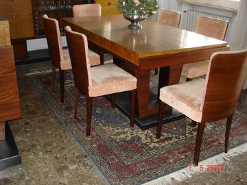 Arredamento completo in acero bianco e palissandro