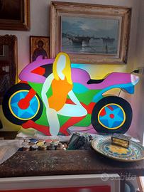 Marco Lodola Luminosa  "la moto"