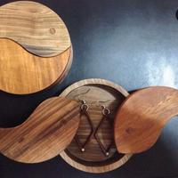 PORTAGIOIELLI COFANETTO YIN YANG LEGNO SCATOLA