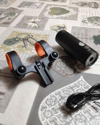 Potentissimo fanale anteriore a led per bici