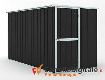 Deposito attrezzi giardino 175x307cm 5,4mq nero
