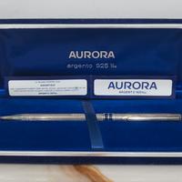 Penna a sfera Aurora in Argento Massiccio 925.