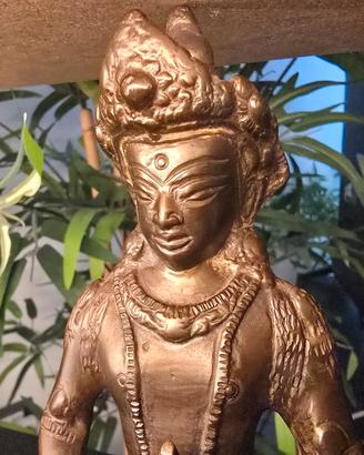 Statua Amitayus in Metallo - Buddha della Longevit