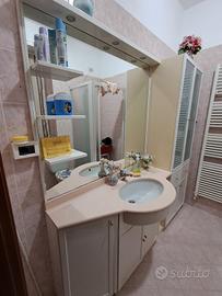 MOBILE BAGNO COLOR BIANCO E ROSA