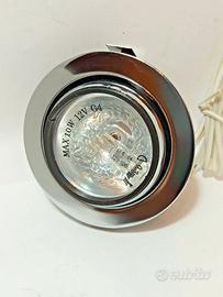 FARETTO DA INCASSO ORIENTABILE CON GHIERA INOX