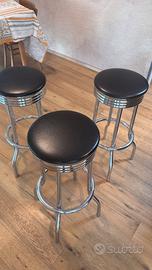 3 Sgabelli da bar vintage