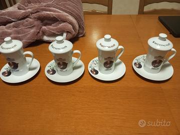 Set 4 tazze da tè Eraclea 