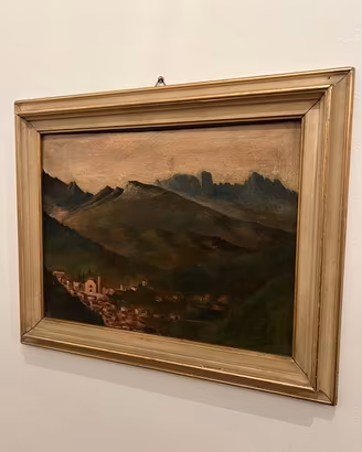 Quadro Perini "Paesaggio Montagna" 1943 Originale