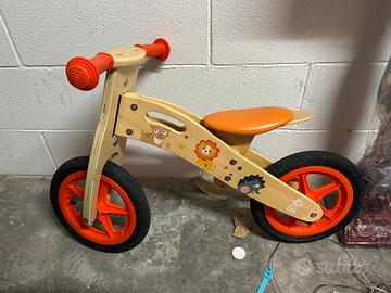 Bicicletta senza pedali in legno naturale BRN kid