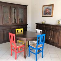 Sala da pranzo stile Arte Povera