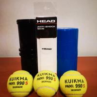 Pressurizzatore Kuikma padel + Head antishock skin