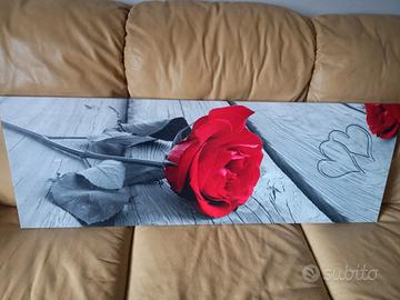 Stampe da parete con rosa rossa 