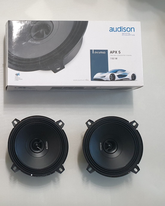 2 Altoparlanti coassiali audison APX 5 130mm 150W