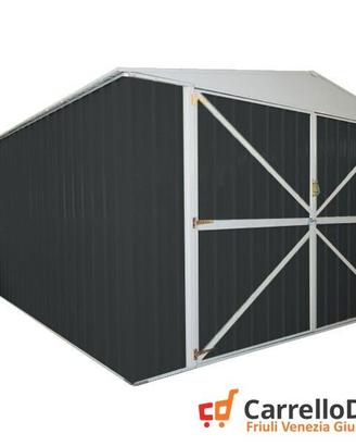 Box acciaio garage lamiera 360x600 21mq nero