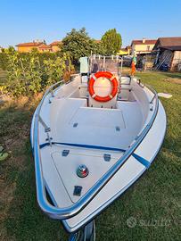 Barca 4.3m con motore Evinrude 40 + carello