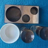 Menage olio/aceto Sanbonet Vetro-Acciai