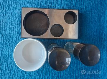 Menage olio/aceto Sanbonet Vetro-Acciai