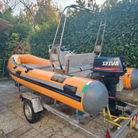 gommone motore carrello