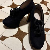 Scarpe con tacco scamosciate