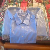 Nr 3 camicie mezza manica celesti