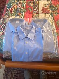 Nr 3 camicie mezza manica celesti