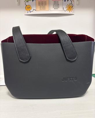 Borsa JU’STO originale - completa ( nera e bordeau