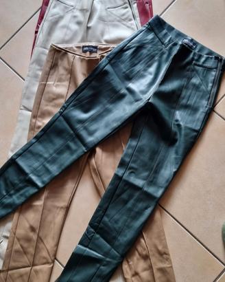 LOTTO 4 PANTALONI DONNA ZARA
IN SIMILPELLE TG. XS