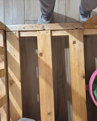 Letto singolo legno
