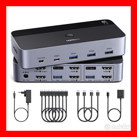 UGREEN Switch KVM HDMI 2.0 4K 60Hz per 2 PC NUOVO