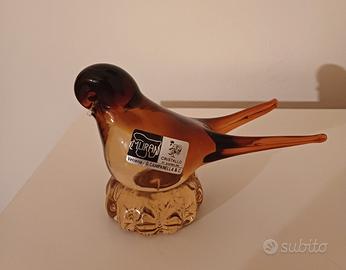 Uccello in Vetro di Murano Vintage G. Campanella