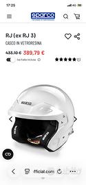 Casco sparco rj (FIA) tg s 56 cm