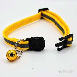 Collare gatto sgancio di sicurezza giallo chiaro
