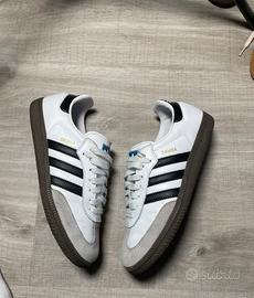Scarpe casual Adidas Samba OG bianche, taglia 38