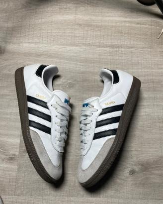 Scarpe casual Adidas Samba OG bianche, taglia 38