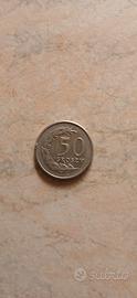 Moneta da 50 Groszy della Polonia, coniata nell'an