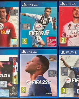 Lotto Giochi PS4: Collezione FIFA dal 18 al 23