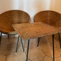 Salottino Vimini Vintage