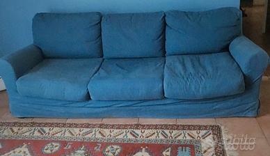 Divano tre posti originale Campeggi Tait azzurro